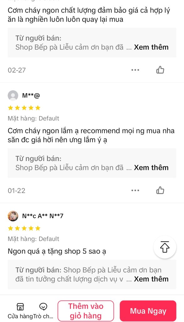 Feedback yêu thương của KH cho Bếp pà Liễu trên shopee & tiktok (30)