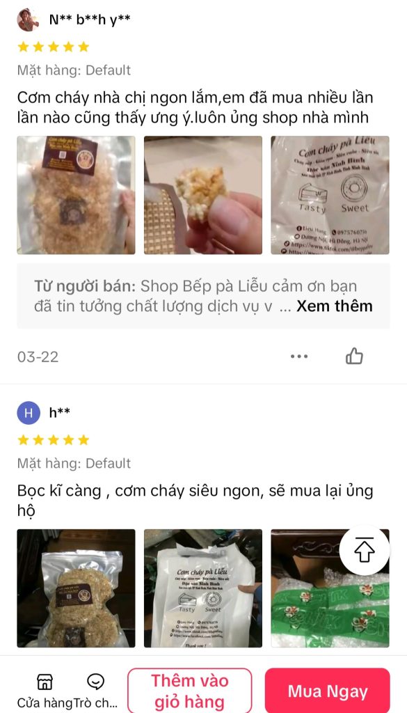 Feedback yêu thương của KH cho Bếp pà Liễu trên shopee & tiktok (39)